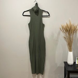 NWOT Zara green midi green